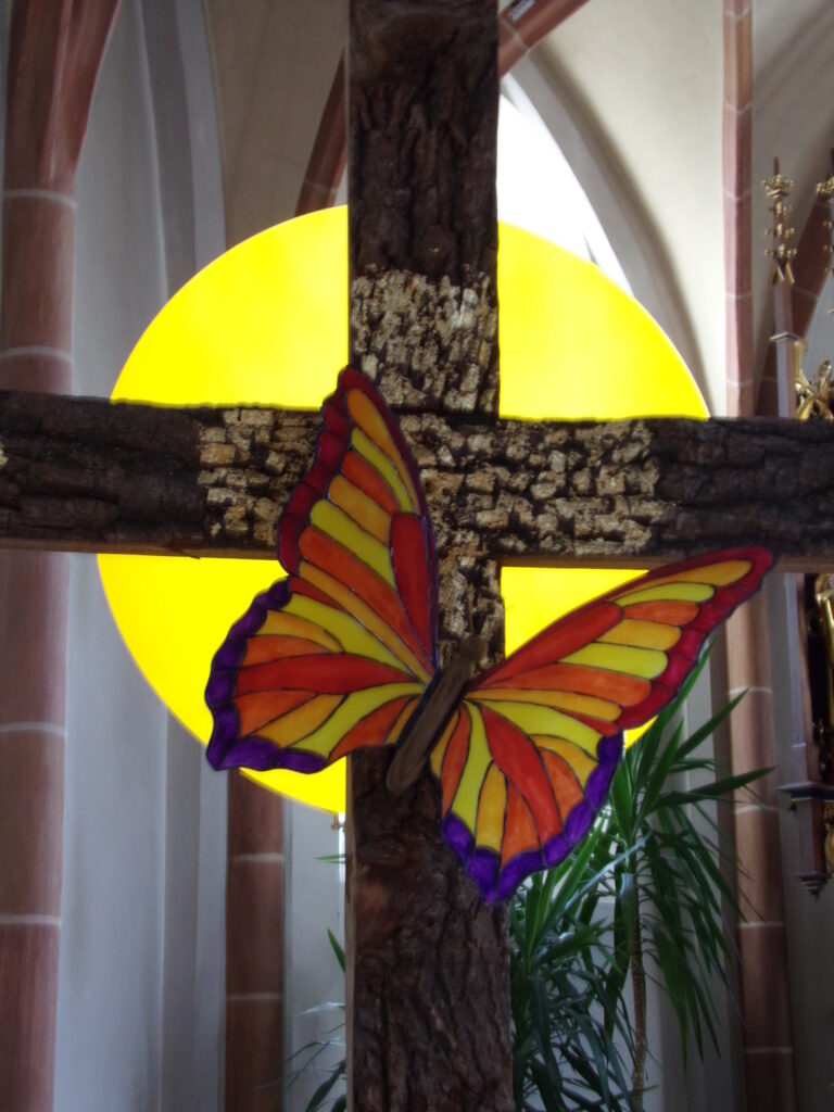 Teil der Ostergestaltung St. Martin Hörzhausen